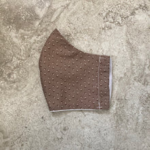 Load image into Gallery viewer, 1930s Vintage Brown Print Face Mask