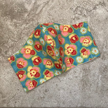 Load image into Gallery viewer, Abstract Pansy Flower Print Face Mask