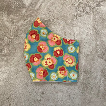 Load image into Gallery viewer, Abstract Pansy Flower Print Face Mask