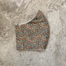 Load image into Gallery viewer, 1960s Vintage Green Paisley Print Face Mask