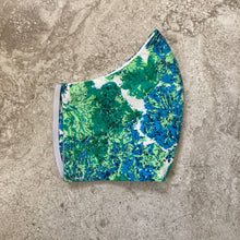 Load image into Gallery viewer, 1960s Green Leaves Face Mask