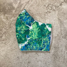 Load image into Gallery viewer, 1960s Green Leaves Face Mask