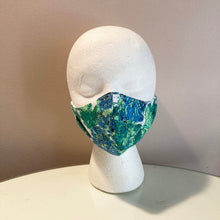 Load image into Gallery viewer, 1960s Green Leaves Face Mask