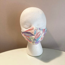 Load image into Gallery viewer, 1980s Vintage Watercolor Leaves Face Mask
