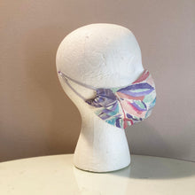 Load image into Gallery viewer, 1980s Vintage Watercolor Leaves Face Mask