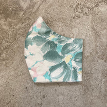 Load image into Gallery viewer, 1980s Vintage Floral Watercolor Face Mask