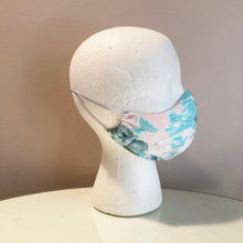 Load image into Gallery viewer, 1980s Vintage Floral Watercolor Face Mask