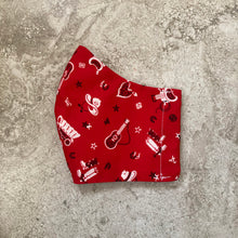 Load image into Gallery viewer, Vintage Wild West Red Cowboy Face Mask