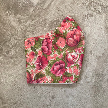 Load image into Gallery viewer, 1960s Vintage Pink Flower Face Mask