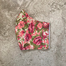 Load image into Gallery viewer, 1960s Vintage Pink Flower Face Mask