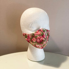 Load image into Gallery viewer, 1960s Vintage Pink Flower Face Mask