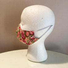 Load image into Gallery viewer, 1960s Vintage Pink Flower Face Mask