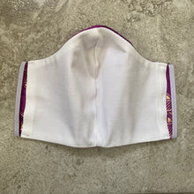 Load image into Gallery viewer, Purple Ankara Tribal Print Black & Gold Geometric Face Mask