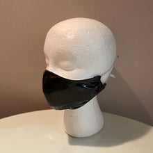 Load image into Gallery viewer, Shiny Black Wet Look Face Mask