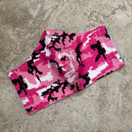 Pink Digital Camouflage Print Face Mask