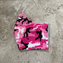 Load image into Gallery viewer, Pink Digital Camouflage Print Face Mask
