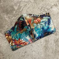 1980s Vintage Tropical Jungle Print Face Mask