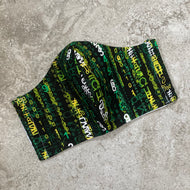 Vintage Matrix Computer Glitch Face Mask