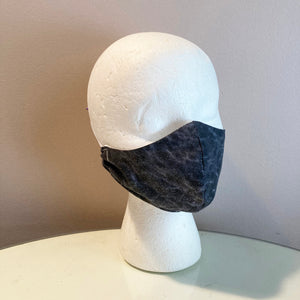 Smokey Sparkle Black Glitter Face Mask