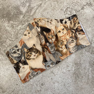 Vintage Cat Print Face Mask