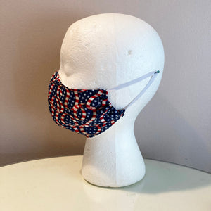 Stars and Stripes American Flag Ribbon Print Face Mask