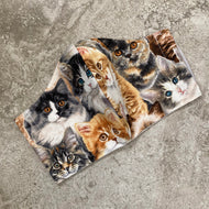 Vintage Kitten Cat Print Face Mask