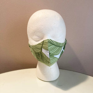 Tropical Leaf Print Face Mask