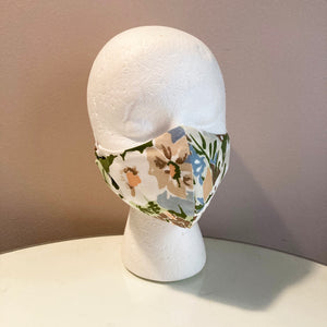 1960s Vintage Abstract Floral Face Mask