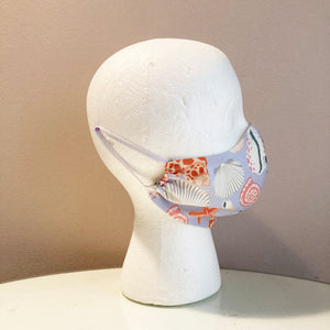 Seashell Starfish Shell Print Face Mask