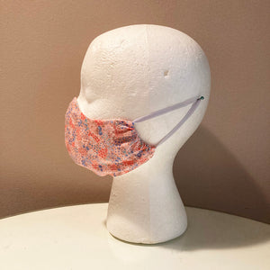 1950s Pink Mini Floral Print Face Mask