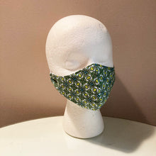 Load image into Gallery viewer, 1950s Vintage Green Retro Print Face Mask
