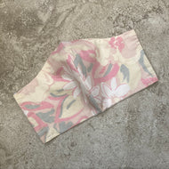 1980s Vintage Abstract Floral Print Face Mask