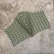 1950s Vintage Green Print Face Mask