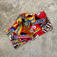 Crazy Candy Print Face Mask