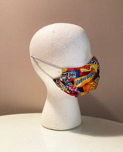 Crazy Candy Print Face Mask