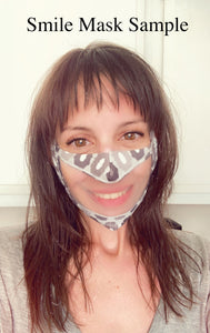 Smiling Skeleton Scull Print Face Mask